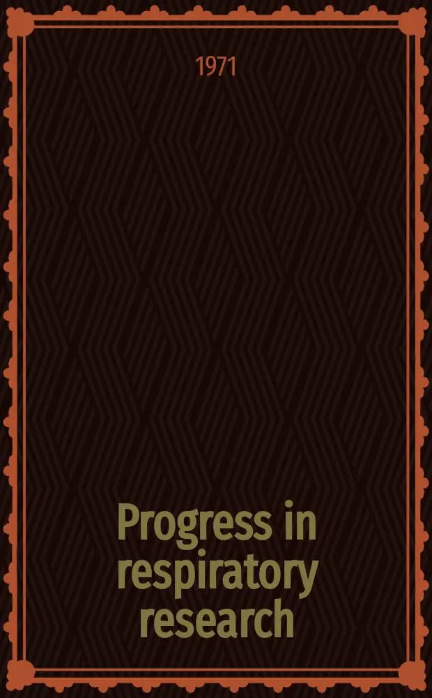 Progress in respiratory research
