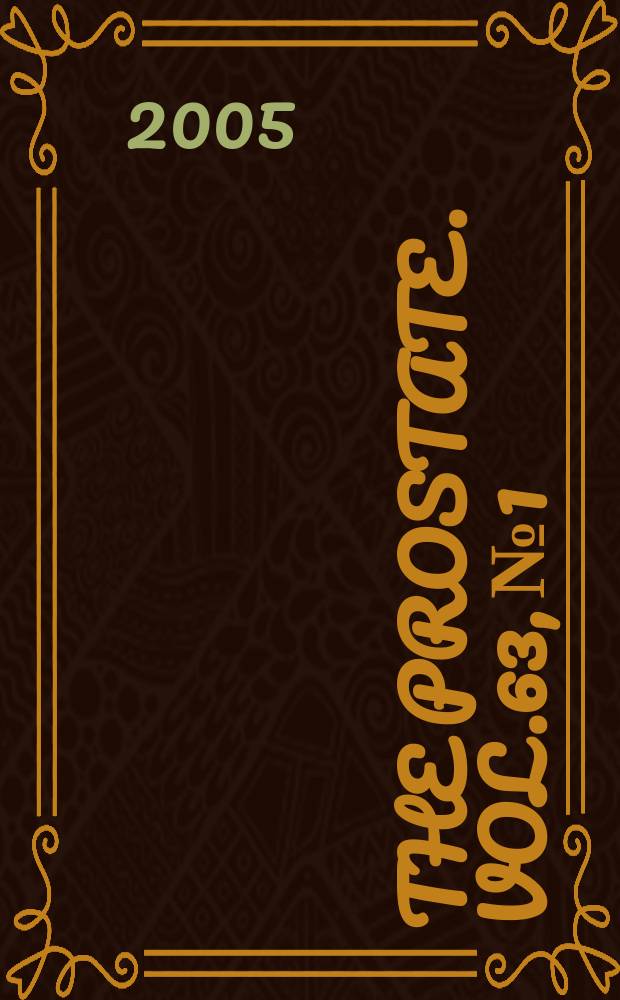 The Prostate. Vol.63, №1