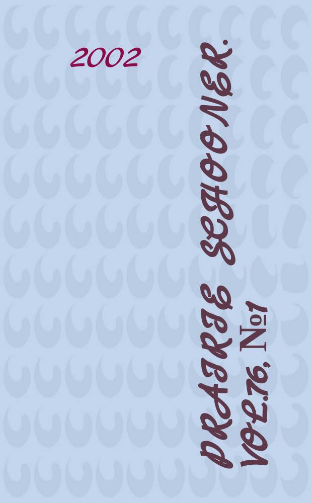 Prairie schooner. Vol.76, №1