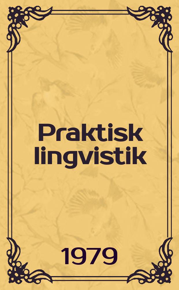 Praktisk lingvistik
