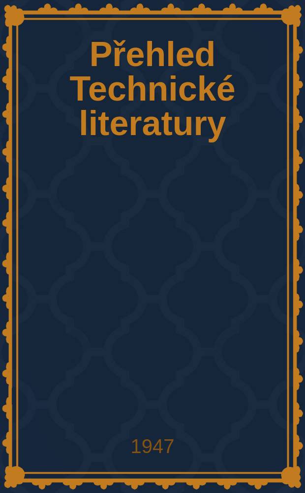 Přehled Technické literatury