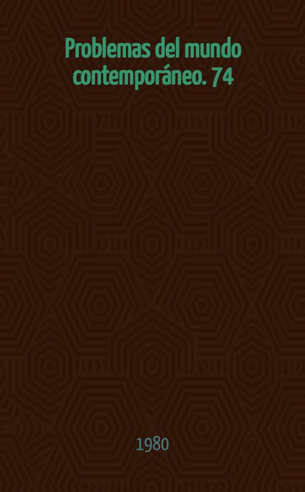 Problemas del mundo contemporáneo. 74 : Ética Moral comunista