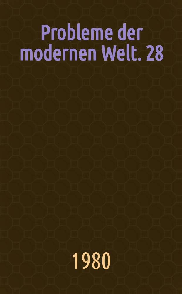 Probleme der modernen Welt. 28 : UdSSR