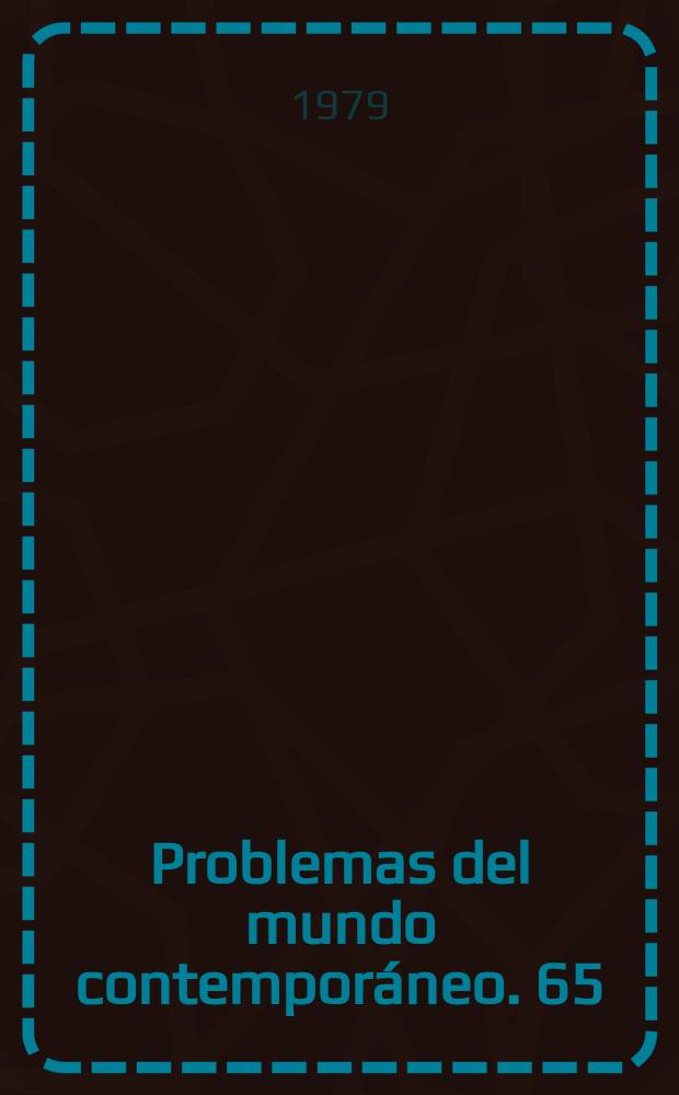 Problemas del mundo contemporáneo. 65 : Investigaciones sociológicas soviéticas