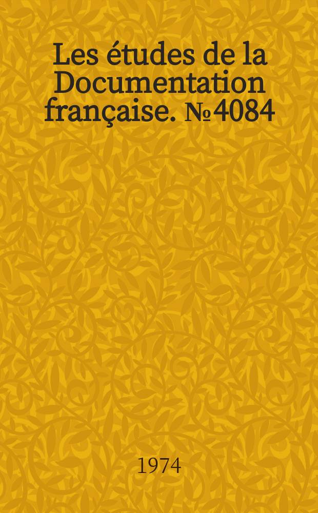 Les études de la Documentation française. №4084/4086 : Brésil- Argentine