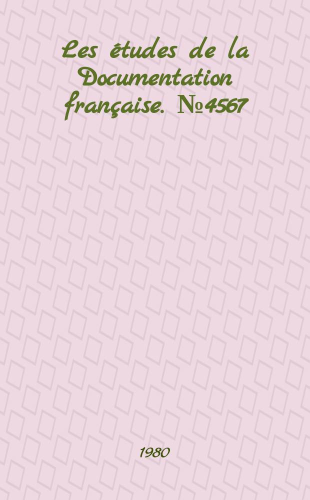 Les &eacute;tudes de la Documentation fran&ccedil;aise. №4567/4568 : Complexe agro-industriel et agriculture familiale