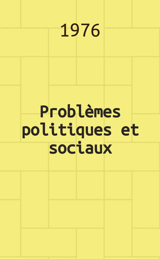 Problèmes politiques et sociaux : Articles et documents d'actualité mondiale. №292 : Un grand problème de société: le débat sur l'égalité aux États-Unis