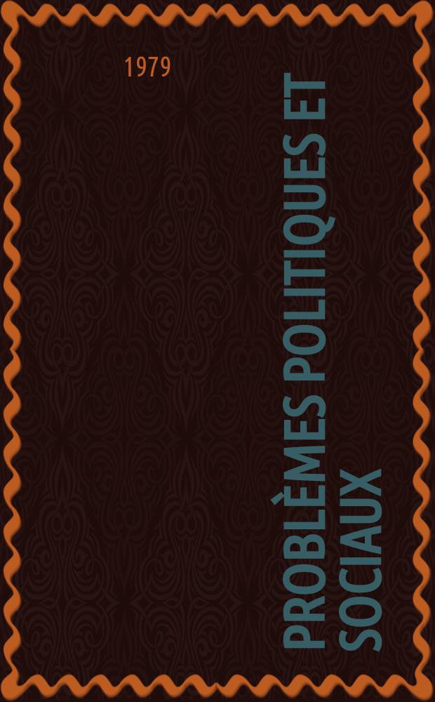 Probl&egrave;mes politiques et sociaux : Articles et documents d'actualit&eacute; mondiale. №365 : Le Mouvement des pays non align&eacute;s