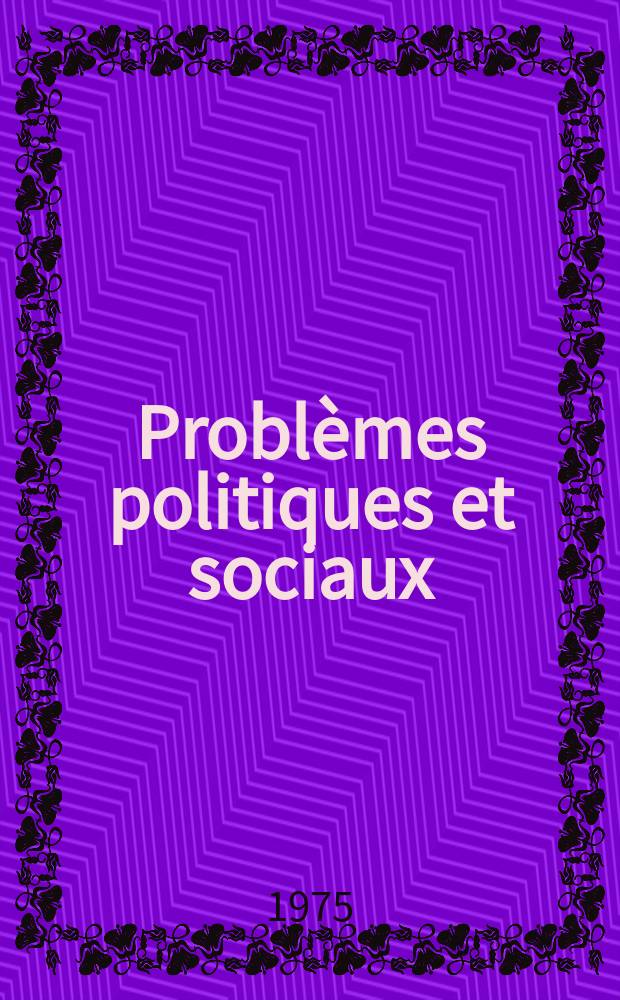 Problèmes politiques et sociaux : Articles et documents d'actualité mondiale. №251 : Organisation des Nations Unies. Conférence sur le droit de la mer Caracas. 1974. [Matériaux]