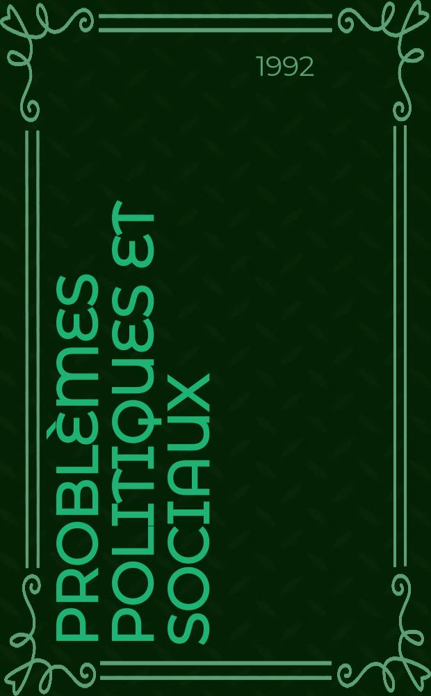 Probl&egrave;mes politiques et sociaux : Articles et documents d'actualit&eacute; mondiale. №690 : Les D&eacute;placements urbains