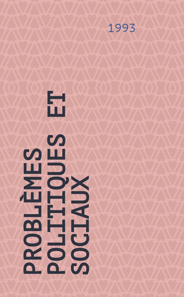 Problèmes politiques et sociaux : Articles et documents d'actualité mondiale. №703 : Anciennes et nouvelles élites en Europe centrale et orientale