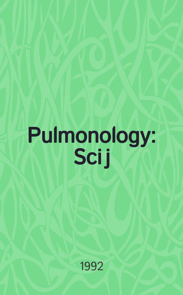 Pulmonology : Sci j