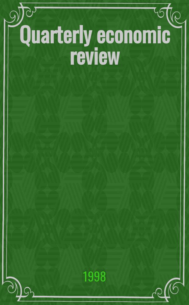 Quarterly economic review