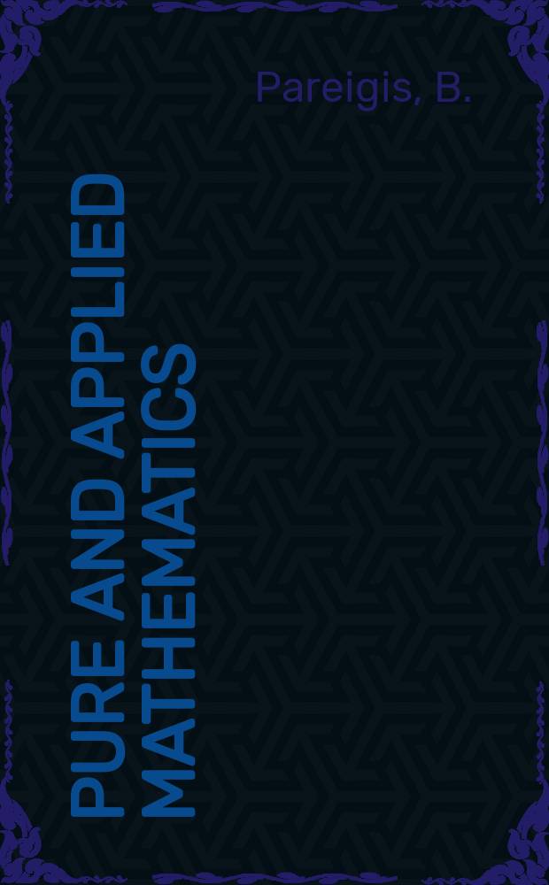 Pure and applied mathematics : A series of monographs and textbooks. 39 : Categories and functors