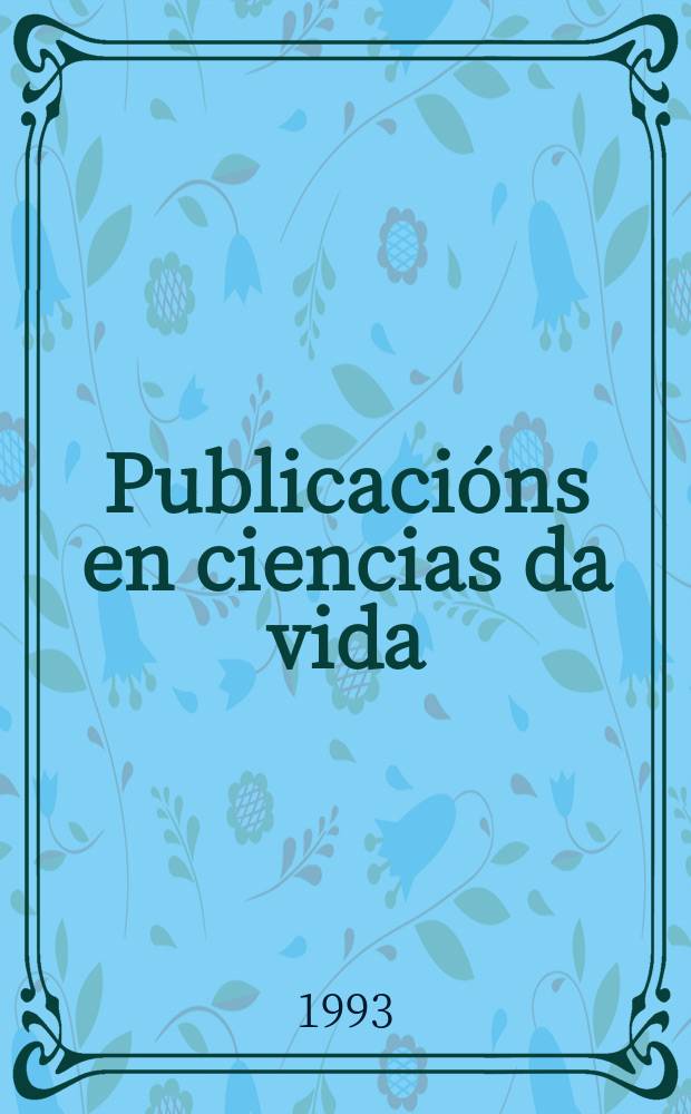 Publicacións en ciencias da vida