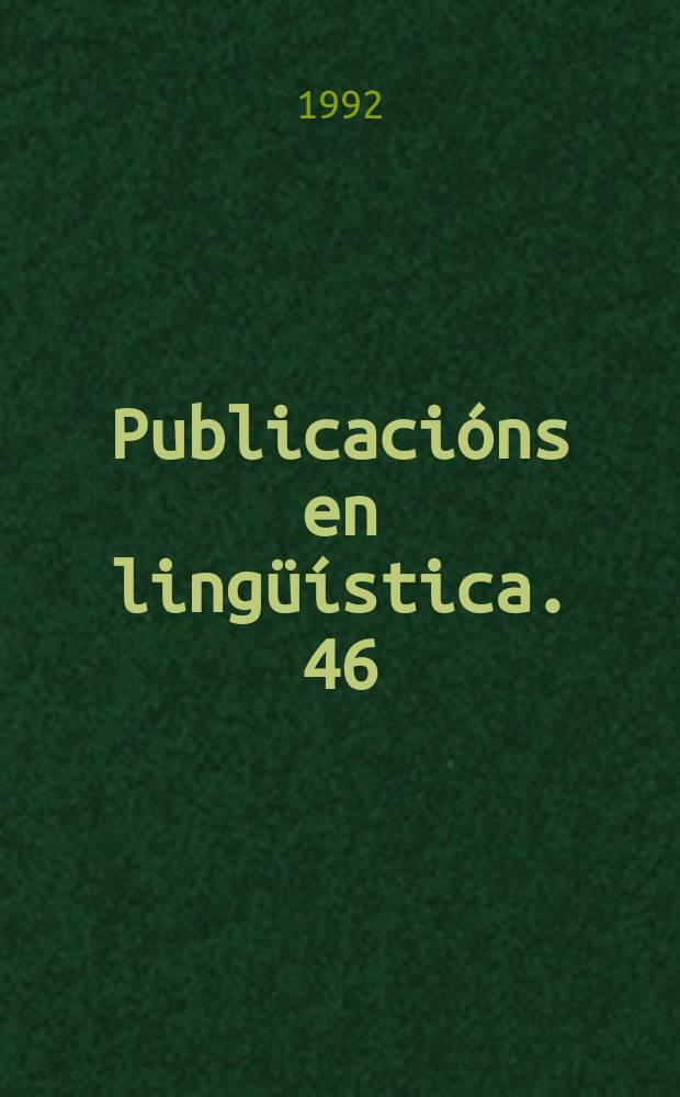 Publicacións en lingüística. 46 : Infinitive complements in Shakespeare's English