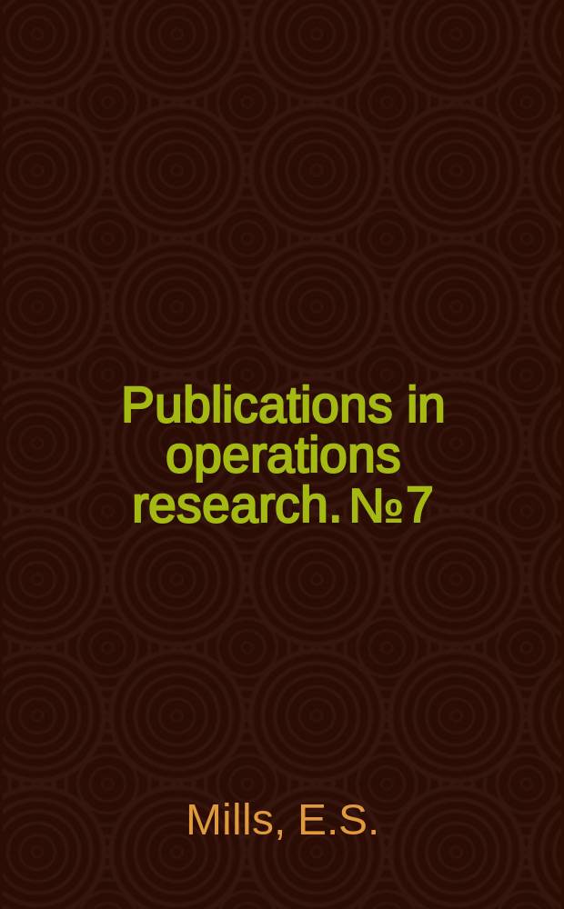 Publications in operations research. №7 : Price, output and inventory policy