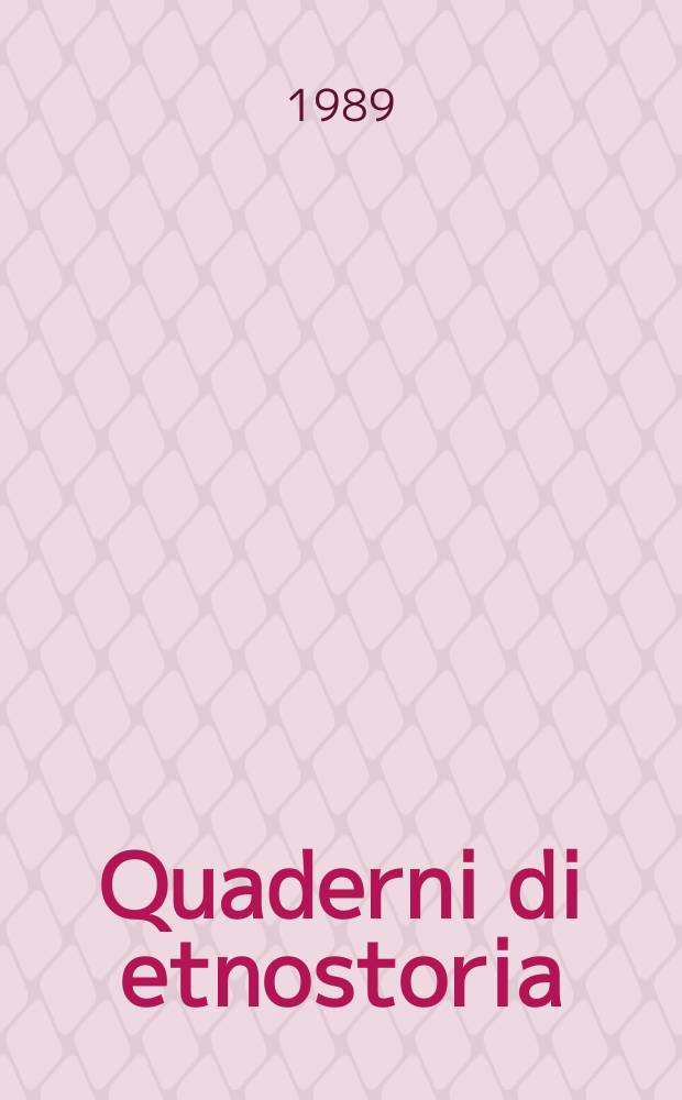 Quaderni di etnostoria