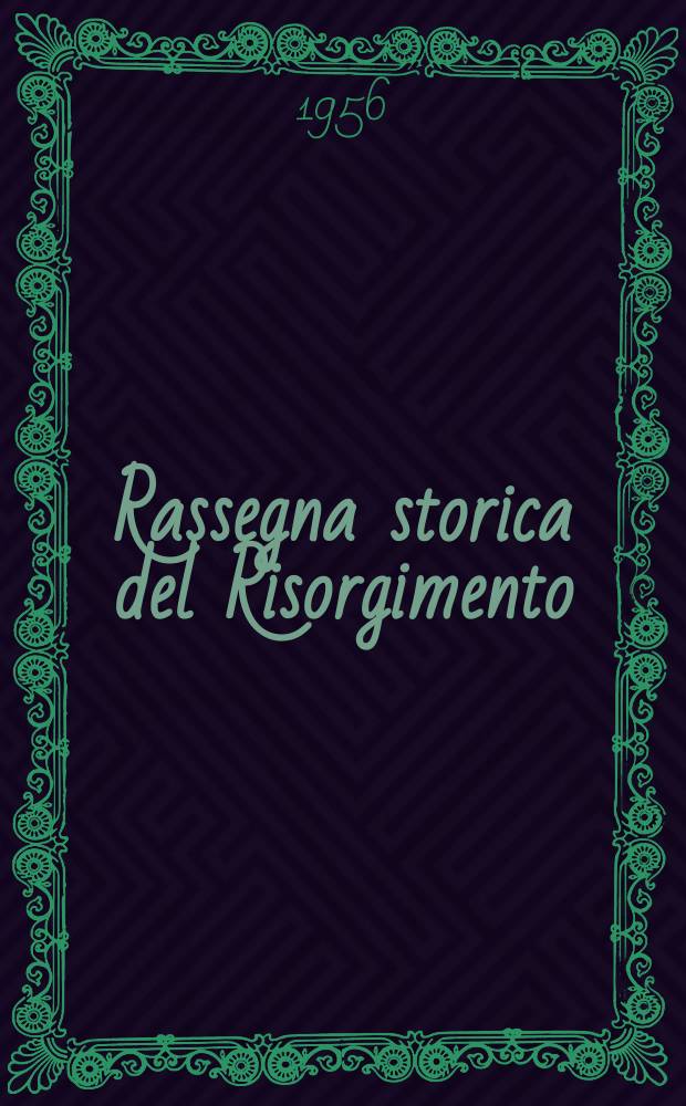 Rassegna storica del Risorgimento