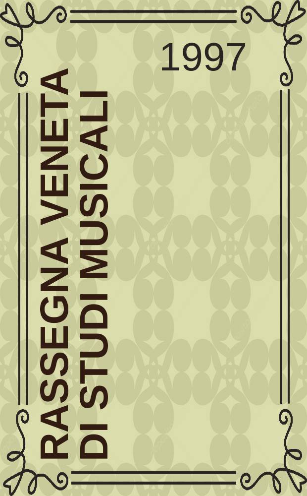 Rassegna veneta di studi musicali