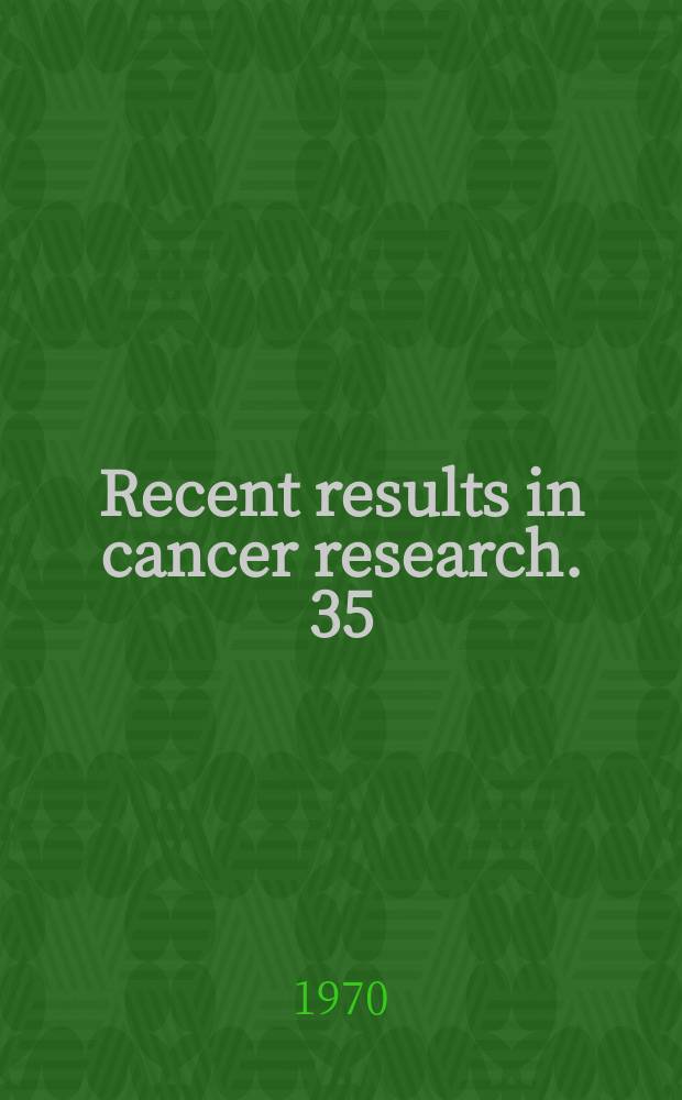 Recent results in cancer research. 35 : Malignant tumors in organ transport recipients