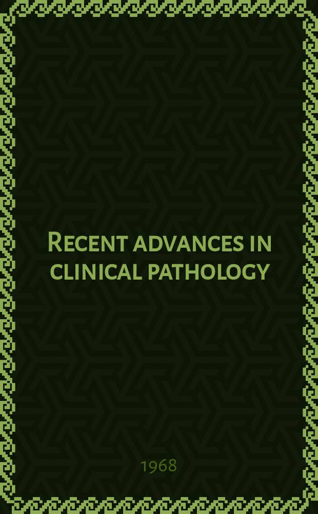 Recent advances in clinical pathology
