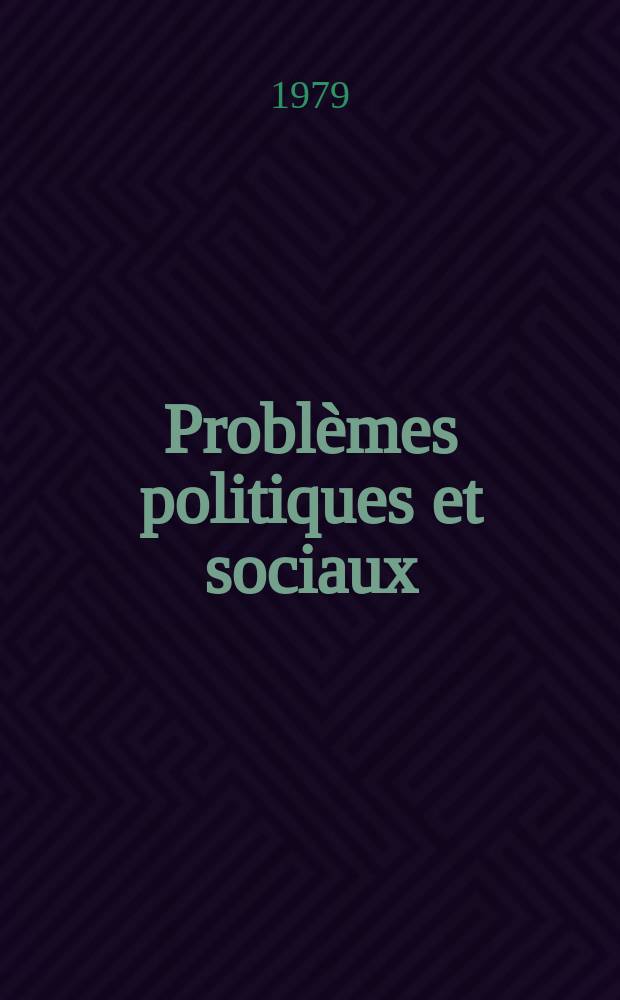 Problèmes politiques et sociaux : Articles et documents d'actualité mondiale. №375 : L'Église de Jean-Paul II