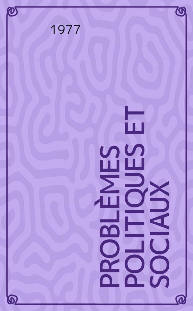 Problèmes politiques et sociaux : Articles et documents d'actualité mondiale. №314 : La Femme au Japon