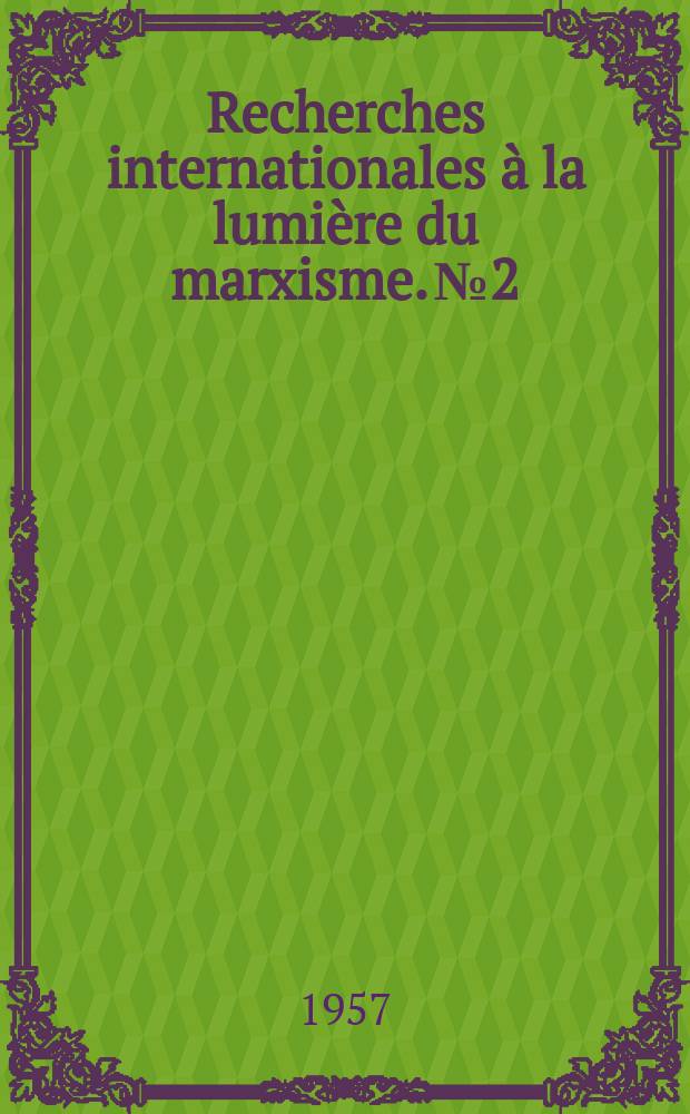 Recherches internationales à la lumière du marxisme. №2 : Etat et classes dans l'antiquité esclavagiste