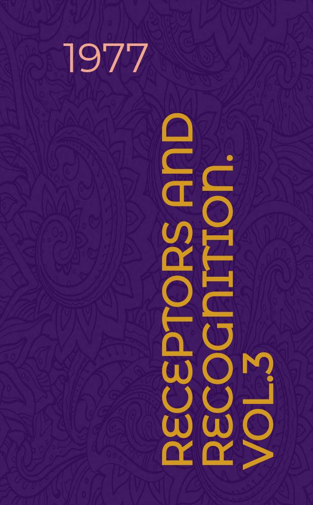 Receptors and recognition. Vol.3 : Microbial interactions
