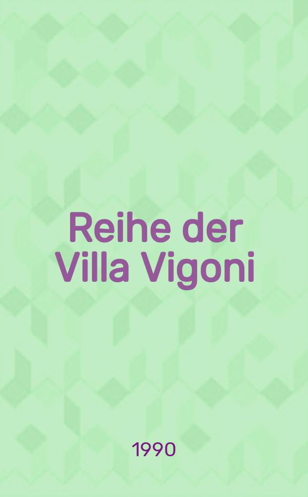 Reihe der Villa Vigoni