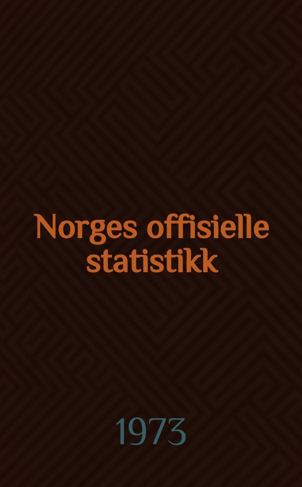 Norges offisielle statistikk