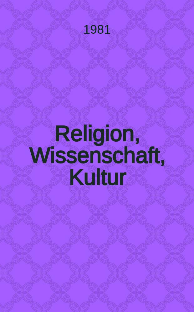 Religion, Wissenschaft, Kultur : Schr.-R. der Wiener katholischen Akad. Bd.2 : Personale Freiheit u. pluralistische Gesellschaft