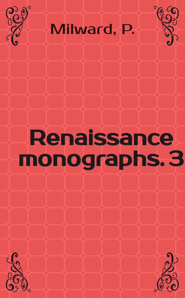 Renaissance monographs. 3 : Biblical themes in Shakespeare