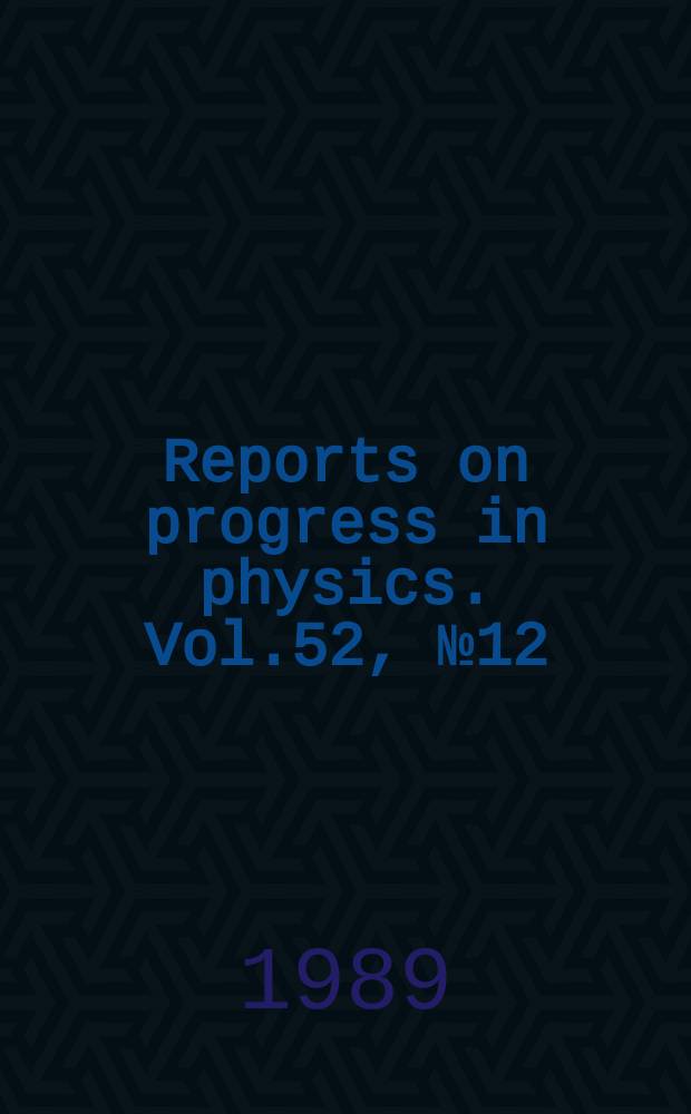 Reports on progress in physics. Vol.52, №12 : Non-perturbative calculations in the Standard Model. Energy measurement of elementary particles
