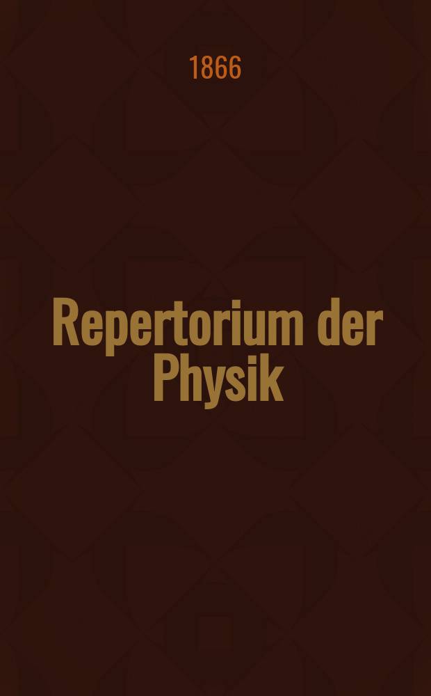 Repertorium der Physik