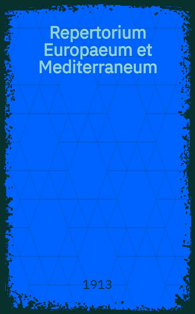Repertorium Europaeum et Mediterraneum