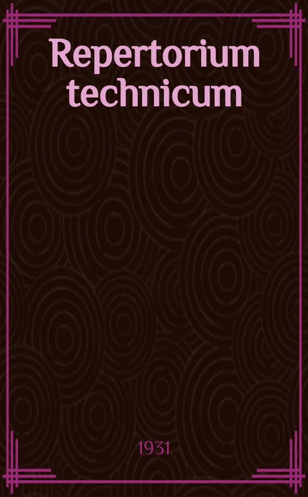 Repertorium technicum : Nederlandsch instituut voor documentatie en registratuur