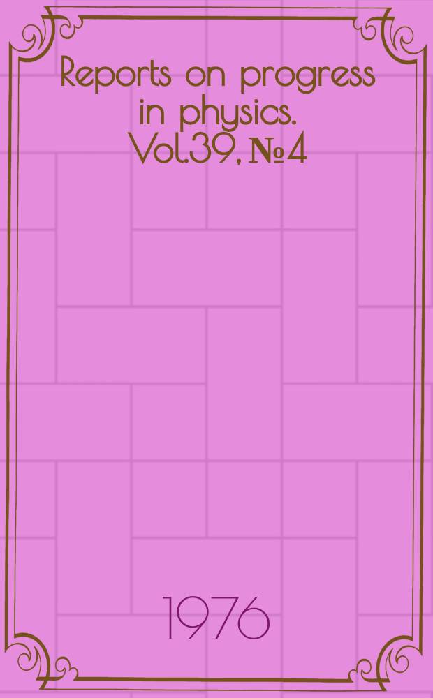 Reports on progress in physics. Vol.39, №4 : Neutrinos from the Sun. How to deal ...