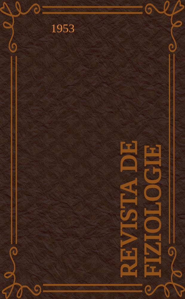 Revista de fiziologie
