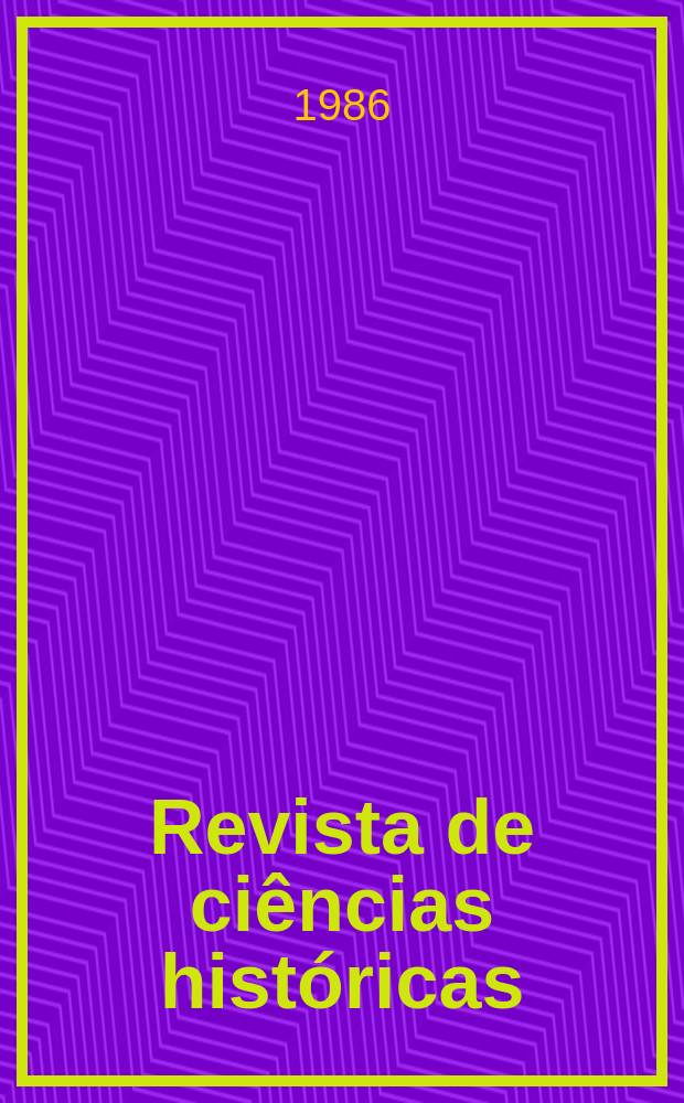 Revista de ciências históricas