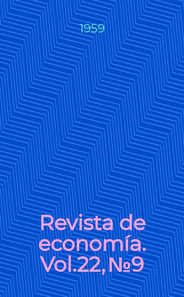 Revista de economía. Vol.22, №9 : (El censo de 1960)