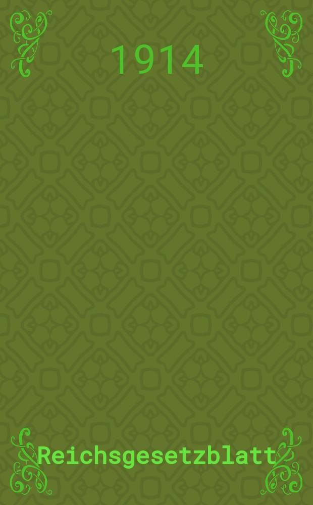 Reichsgesetzblatt