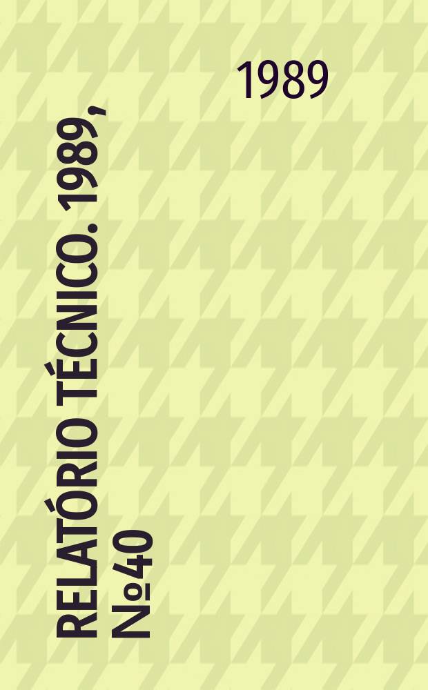Relatório técnico. 1989, №40 : Semilinear elliptic equations ...