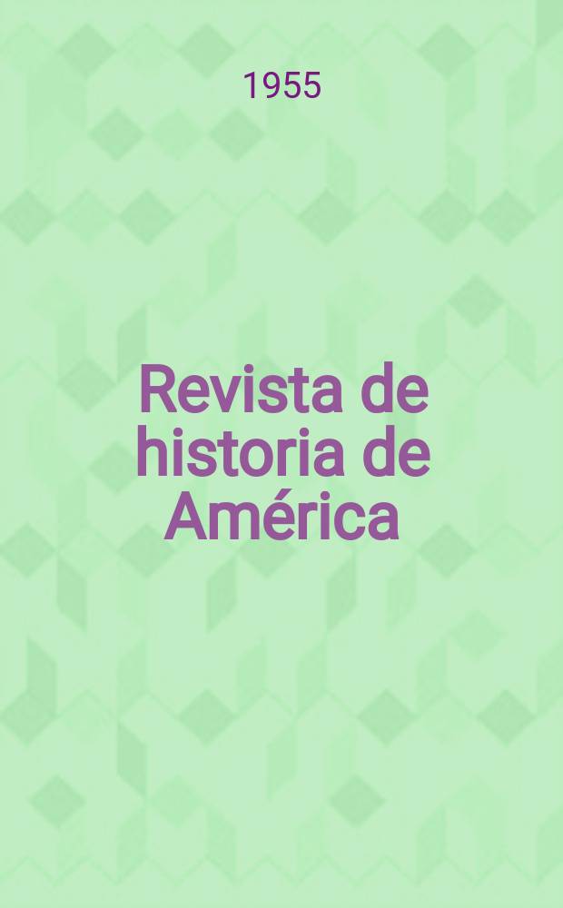 Revista de historia de América