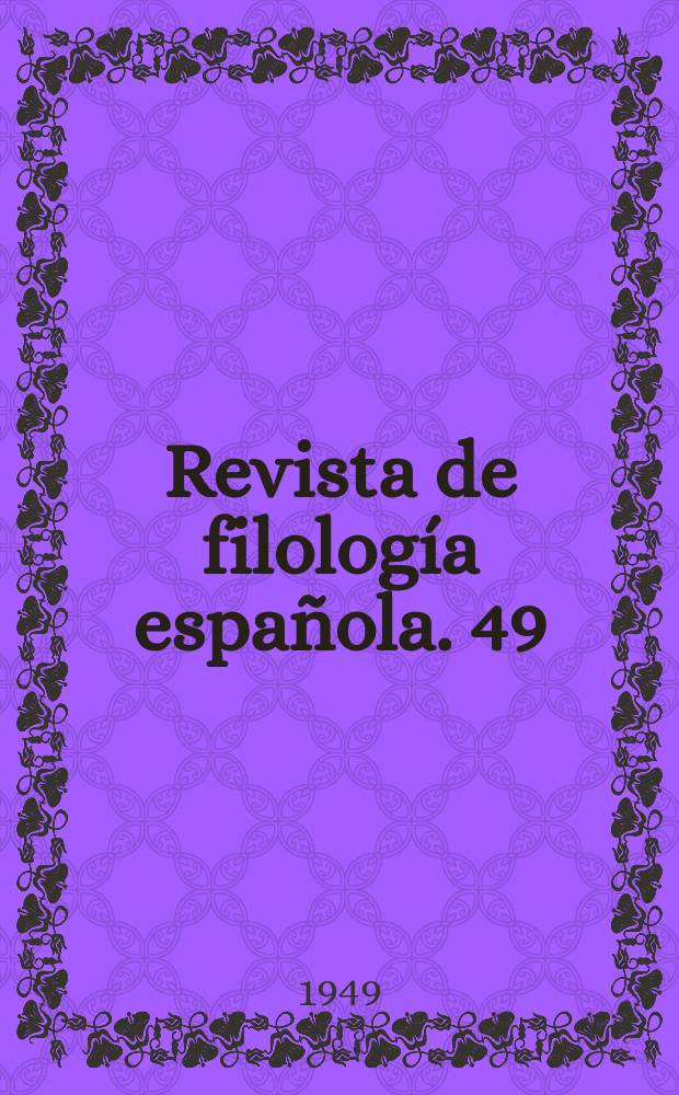 Revista de filología española. 49 : El habla de Babia y Laciana