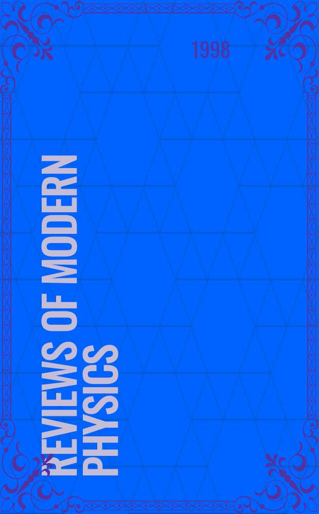 Reviews of modern physics : Publ. for the American physical society by the American institute of physics. Vol.70, №4(Pt.1) : Metal-insulator transitions