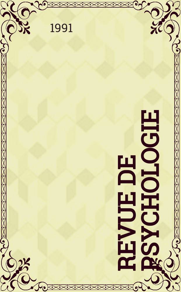 Revue de psychologie