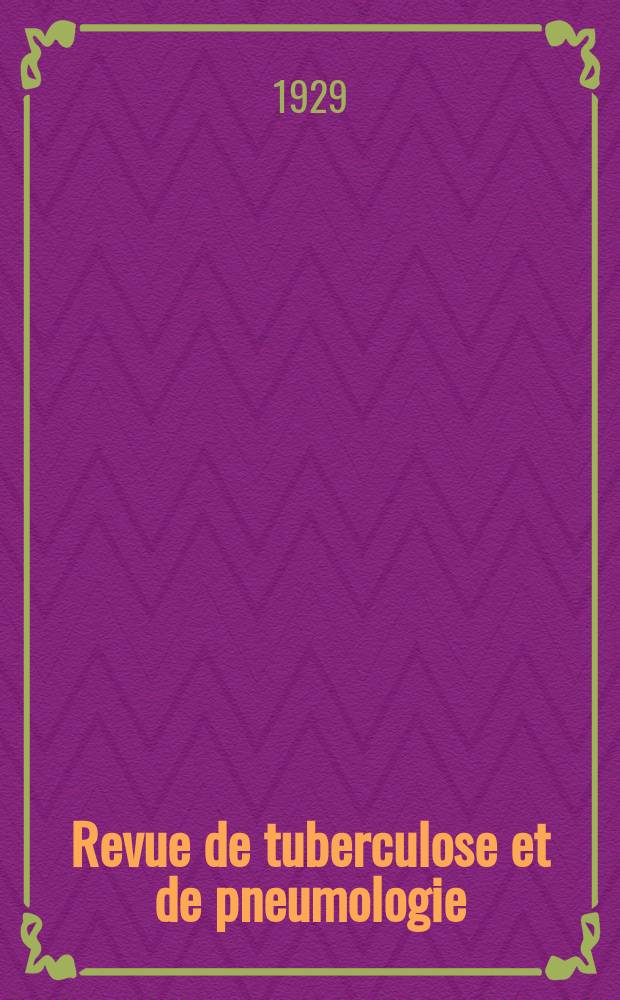 Revue de tuberculose et de pneumologie : Organe offic. de la Soci&eacute;t&eacute; fran&ccedil;aise de tuberculose et du Comite national de d&eacute;fense contre la tuberculose. T.10, №6