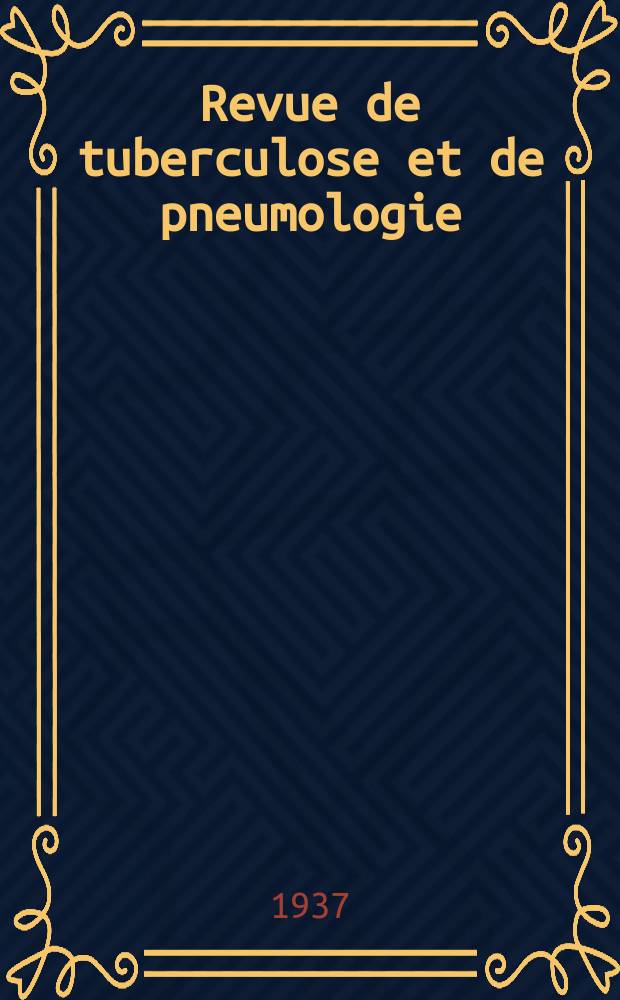 Revue de tuberculose et de pneumologie : Organe offic. de la Soci&eacute;t&eacute; fran&ccedil;aise de tuberculose et du Comite national de d&eacute;fense contre la tuberculose. T.3, №4